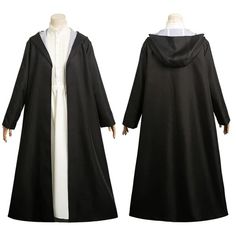 the nun cosplay costume is shown in black and white, with long sleeves