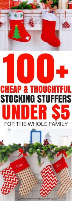 christmas stockings and stockings under $ 5 for the whole family