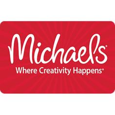 the logo for michael's where creativity happens