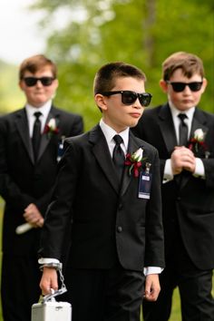 ring bearer boys in secret service suits North Carolina Mountain Wedding, Wedding Guest Ideas, Wedding Las Vegas, Guest Ideas, North Carolina Mountains, North Carolina Wedding, Mini Wedding, Carolina Wedding, The Best Day