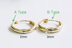 Price is for one single piece you will receive a single piece per a order 14K Solid Real Yello Gold 22g 22Guage(0.5mm) Ear Studs Post Piercing Earrings For One PieceMaterial: 14K Gold, 14K Whiteplatedgold, 14K RosegoldInner diameter A Type: 7.0mm, 8.0mm, 9.0mm, 11.0mm, 12.0mm, 14.0mm, 18.0mmB Type: 6.0mm, 7.5mm, 9.0mm, 10.0mm, 11.0mm, 12.0mm, 14.5mm, 16.0mmOuter diameterA Type: 10.0mm, 11.2mm, 12.1mm, 13.8mm, 14.6mm, 17.4mm, 20.8mmB Type: 8.0mm, 9.8mm, 11.8mm, 13.2mm, 13.5mm, 15.0mm, 17.3mm, 18. Adjustable Tarnish Resistant Hoop Jewelry, Personalized Adjustable Hoop Jewelry, Adjustable Round Huggie Earrings, Adjustable Round Huggie Earrings For Pierced Ears, Adjustable Round Huggie Earrings For Anniversary, Adjustable Yellow Gold Huggie Earrings, Adjustable Huggie Rings For Gifts, Adjustable Rose Gold Cartilage Earrings, Adjustable Hoop Cartilage Earrings Tarnish Resistant