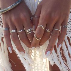 Stackable Rings Set12pcs) Rings Size: 5,6,6.5,6.75,7,7.25,7.5,8,8.25 Vintage Silver Rings, Knuckle Ring, Silver Ring Set, Silver Stacking Rings, Knuckle Rings, Star Jewelry, Cute Rings, Fashion Ring, Hand Jewelry