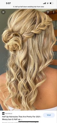 Bridesmaid Hair Long, Dance Hairstyles, Prom Hairstyles For Long Hair