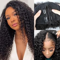 PRICES MAY VARY. Hair Quality:100% Unprocessed Virgin Human Hair,V Part Human Hair Wigs for Black Women,Soft and Silky,No Tangle,Can Be Dyed,Permed,Restyled And Strengthed. Hair Advantage: V part wig is very easy to install and it doesn’t need glue,it is more healthy and saves time.It also can allow you to change hairstyles quickly and frequently. V Part Wig Human Hair No Leave Out Wig ,Upgrade from U Part Human Hair Wig,No Lace, No Gel, No Leave Out and No Sewing In.Easy To Install and Take Off No Lace Wigs For Black Women, V Part Wig Curly, V Part Wig With Leave Out, V Part Wig, Deep Wave Human Hair, Brazilian Curly Hair, Part Wigs, Burnt Hair, Brazilian Hair Wigs