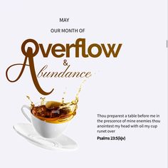 an advertise for the event with a cup of coffee and splashing liquid