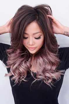 Dark Ombre Hair, Gold Ideas, Ombre Purple, Cute Hair Colors, Ombre Hair Blonde, Brunette Balayage