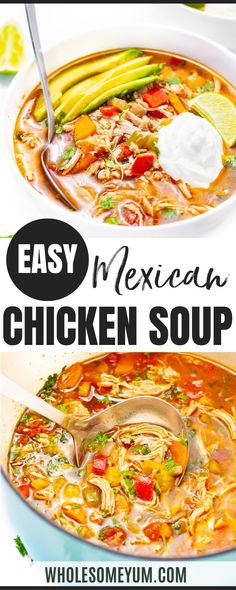 Mexican Chicken Soup ( Caldo De Pollo) Chicken Bell Pepper Soup, Keto Chicken Tortilla Soup Low Carb, Low Carb Mexican Soup, Keto Mexican Soup, Low Carb Soups, Easy Mexican Chicken, Mexican Chicken Soup, Meat And Veggies, Mexican Soup Recipes