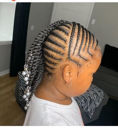 Braided Mohawk Black Hair Kids, Kids Cornrow Hairstyles Simple, Toddler Cornrow Styles, Black Kids Hair, Girls Cornrow Hairstyles, Kids Cornrow Hairstyles, Black Baby Girl Hairstyles, Cute Hair Bows, Baby Girl Hairstyles Curly