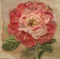 an image of a flower made out of fabric