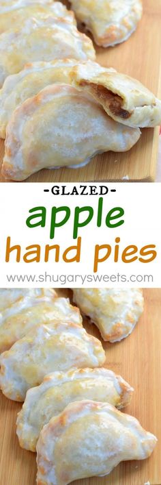 These Glazed Apple Hand Pies are the perfect fall treat. And in only 30 minutes, you'll have one of these delicious baked treats in your hands! Apple Hand Pies, Fried Pies, Shugary Sweets, Baked Treats, Hand Pies, Pie Dessert, No Bake Treats, How Sweet Eats, Apple Recipes