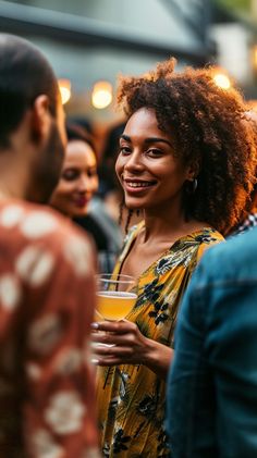 Friendly Social Gathering: A young woman enjoys a conversational moment with friends at a vibrant outdoor social event. #woman #gathering #friends #conversation #outdoor #party #social #event #aiart #aiphoto #stockcake https://ayr.app/l/4h4m Reconnecting With Friends, Women Networking Event, People At A Party, Event Moodboard, Friends Conversation, Laugh With Friends, Marketing Assignment, Gathering Friends, Social Pictures