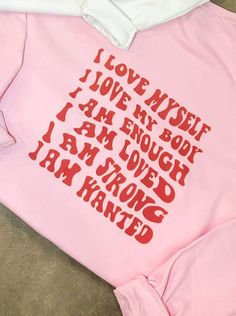 I Am Love Graphic Sweatshirt-135 - DEMAND GRAPHIC-LEATHER & LACE-[option4]-[option5]-[option6]-Leather & Lace Boutique Shop Pink Cotton Sweatshirt With Custom Print, Stevie Nicks Songs, Boho Elements, Love Graphic, Tshirt Ideas, March 2024, Product Ideas, Stevie Nicks, Fit Check