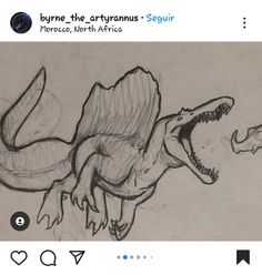 an image of a drawing of a dinosaur