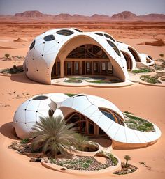 an unusual house in the middle of desert