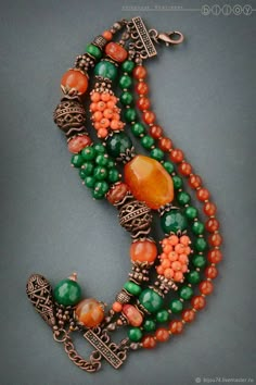 Necklaces Ideas, Inexpensive Jewelry, Collection Ideas, Beads Bracelet Design, Sea Buckthorn, Handmade Wire Jewelry, Homemade Jewelry, Agate Bracelet, Beaded Jewelry Patterns