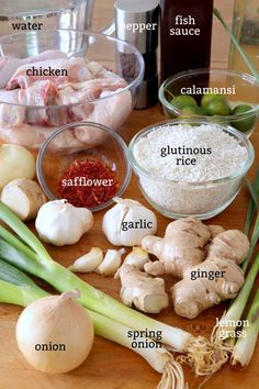 the ingredients for this dish include onions, garlic, ginger, and other spices