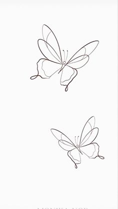 two butterflies flying side by side on a white background with the words honka for