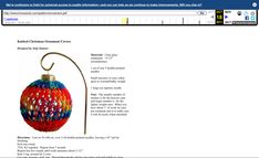 an ornament is shown on the internet page