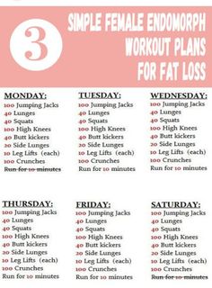 a printable workout plan for women