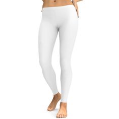 Whiter than Snow, Solid White Leggings These Solid White Leggings are incredibly flattering and a super versatile piece to add to your collection. As you know white is the easiest shade to style, you can wear these as a white on white outfit or pair it back with colors and prints. Made to mould to your body and support your every move. Made from highest quality material: the Gearbunch Solid White Leggings are 100% handmade, squat proof, super soft and comfortable. Make these your next best yoga White Stretch Tights, White Stretch Elastane Bottoms, White Full Length Tight Tights, Casual Full-length White Tights, Casual White Full-length Tights, Casual Full Length White Tights, White Full Length Casual Tights, Sporty White Fitted Tights, White Elastane Yoga Tights