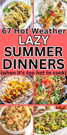 No cook dinner ideas summer Fast Dinner Recipes