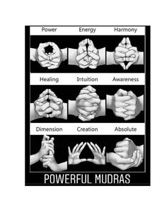 "POWERFUL MUDRAS POSES Study Guide DIGITAL DOWNLOAD PRINTABLE Printable sizes are  8\"x10\" 11\"x17\" 16x20 18\"x24\" CHARTS" Chakra For Beginners, 7 Chakras Meditation, Manipura Chakra, Hand Mudras, Chakra Healing Meditation, Spiritual Yoga, Energy Healing Spirituality