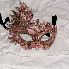 Authentic Masquerade Mask. Authentic Venetian Mask. Handmade And Hand Painted In Italy. Brand Is Balo Coloc. Brand New. Masquerade Mask Bunny, Masquerade Quince Mask, Pink And Black Masquerade Mask, Ornate Masquerade Mask, Rose Gold Masquerade Mask, Brown Masquerade Mask, Masked Ball Mask, Fantasy Masquerade Mask, Masquerade Ball Outfit Women