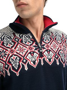 The ultimate festive woolen sweater, inspired by traditional Dale patterns, updated with reindeer, Christmas trees, snow crystals and falling snow. The Winterland sweater is made of 100% skin soft merino wool and features a medium high neck with a quarter zip. Being made with soft and warm merino wool, the Winterland sweater works equally well as a Christmas sweater and an après ski sweater.


Regular fit


Mid layer, regular knit


100% skin soft merino wool


Quarter-zip, medium high neck


We Scandinavian Style Sweater With Fair Isle Pattern For Winter, Wool Jacquard Knit Turtleneck Sweater, Nordic Turtleneck Sweater With Fair Isle Pattern, Winter Jacquard Knit Merino Wool Sweater, Nordic Winter Sweater For Cold Weather, Nordic Sweater For Winter, Nordic Style Long Sleeve Merino Wool Sweater, Nordic Turtleneck Sweater For Winter, Nordic Merino Wool Sweater For Winter