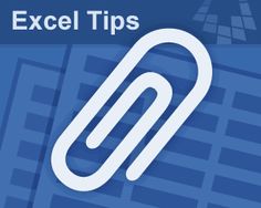 the cover of excel tips, with an image of a paperclip