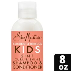 SheaMoisture’s Coconut & Hibiscus Kids 2in1 Curl & Shine shampoo and conditioner is a gentle and nourishing way to ensure your child has soft, shiny, tangle and frizz-free hair, wash after wash! It has the clean and fresh fragrance of coconut oil that kids love. Kids’ hair can be frizzy and as messy as adults! Frizzy hair, knots in curls, Dry hair and tangles are followed by tears—making bath time a dreaded chore. This sulfate-free 2-in-1 removes dirt and impurities without stripping hair of nat Hair Knots, Good Shampoo And Conditioner, Slippery Elm, Hair Wash, Frizz Free Hair, Thick Curly Hair, Fresh Fragrance