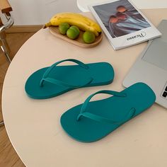 Get summer-ready with our Dana Flip Flops! They are comfortable and come in a variety of colors to match your swimsuit or outfit. Dana Flip Flops are great to use by the beach, pool, in change rooms, around your neighborhood, and for the shower. Features: Pattern Plain Style Casual Occasion Outdoor Heel style Flat Sole material PVC Vamp material PVC COMFORTABLE MATERIAL: The Dana Flip Flops are made of high-density material. These are light, soft, breathable, and waterproof, and their excellent Outdoor Couple, Outer Wear, Flats Patterns, Beach Slippers, Injection Molding, By The Beach, Style Korean, Summer Ready, Beach Sandals