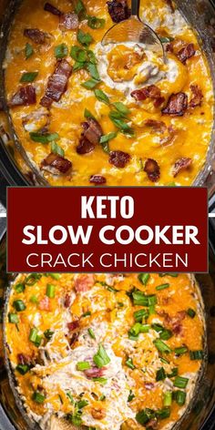 Enjoy the comforting flavors of a creamy cheese sauce with this Keto-Friendly Slow Cooker Chicken recipe! While not strictly Keto due to the cream cheese, this recipe offers a flavorful and satisfying option for those on a relaxed Keto approach. Chicken Recipes Crockpot Keto, Keto Diet Crockpot Recipes, Slow Cooker Keto Chili, Keto Recipes Slow Cooker, Healthy Chicken Crockpot Recipes Keto, Low Carb Crockpot Meals Slow Cooker, Keto Dump And Go Crockpot Recipes, Potluck Keto Recipes, Cream Cheese Low Carb Recipes