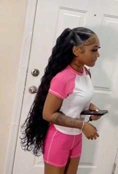 October Hairstyles, Quickweave Ponytail, Bundles Hairstyles, Burgundy Hair Dye, Cute Ponytails