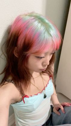 Ghost Roots, Blue Ghost, How To Have Style, Pink Ghost, Unique Hair, Funky Hairstyles