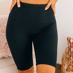 Sale!!! Super Comfy And Super Stretchy Biker Shorts! Black Leggings With Built-in Shorts, Casual Compression Bottoms Mid-thigh Length, Black Casual Short Length Leggings, Casual Black Leggings With Built-in Shorts, Black Workout Capri Leggings, Black Workout Leggings Short, Casual Leggings With Built-in Shorts, Basic Black Yoga Bottoms, Black Stretch Mid-rise Shorts