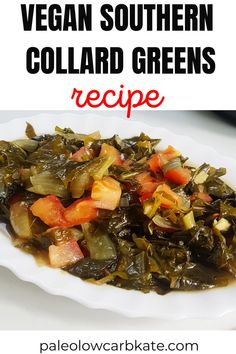 Vegan Southern Collard Greens Recipe Cornbread Dumplings, Southern Style Collard Greens, Vegan Quesadilla, Southern Collard Greens, Collard Greens Recipe, Country Cooking, Classic Southern, Southern Cooking, Collard Greens