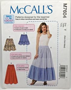 a woman's dress and skirt sewing pattern