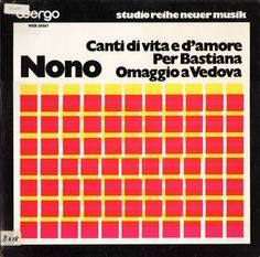 an album cover with the words nono in red, yellow and orange squares on it