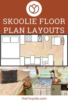 the floor plan for skoolie floor plan layout