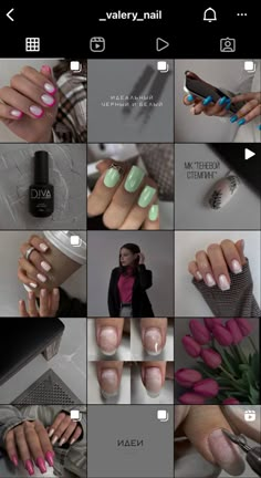 Визуал @_valery_nail, ногти/маникюр Nail Tech Instagram Feed, Nail Content Ideas, Feed Nails, Nail Tech Quotes, Foto Muro Collage, Best Instagram Feeds, Instagram Profile Picture Ideas, Work Nails, Creative Nail Designs