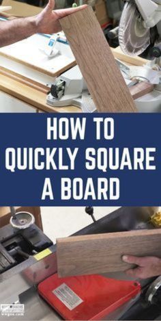 how to quickly square a board