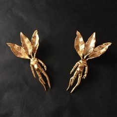 Fantasy Earrings, Plants Art, Poisonous Plants, Witch Jewelry, Botanical Jewelry, Jewelry Inspo, Brass Earrings, Infamous, Pretty Jewellery