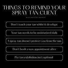 Start a Mobile Spray Tan Business | Happy Monday 🤎 | Instagram Benefits Of A Spray Tan, Pre And Post Spray Tan Care, Mobile Spray Tan Business Names, Spray Tan Marketing Social Media, Content To Post On Instagram