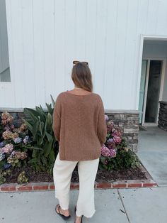 Our Seaside Knit is back in another color! This brown color pairs well with everything and is a perfect staple piece. Model wearing size S/M Mini Jumpsuit, Color Pairs, Color Pairing, Endless Summer, Fall Collections, Staple Pieces, Long Sleeve Bodysuit, Long Sweaters, Autumn Summer