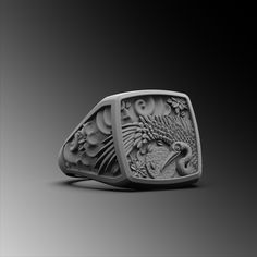 Explore our Mens Stork Bird Flower Ornament Ring design and find the perfect & unique rings for man gift. Our 925k handmade silver rings high-quality and very detailed . The ring is coated with oxide to emphasize the details of handmade engraving * Stork Bird Flower Ornament Ring for Men, Traditional Sterling Silver Egret Ring, Signet Ring for Men, Handmade Pinky Ring Japanese Ring Gift ★Item Details * Material : 925K Sterling Silver * Total weight : 16 Grams ( For 10 USA Size) * Ring Diameter : 2 Cm (0.7.8 inches) ✔ Ready to Ship in 1-2 Business Days ✔ Shipped to the Worldwide 1-5 business days with free shipping. ✔ The product will be sent to you with a handmade wooden box to avoid any damage during shipping. ✔ Visit our store, browse other Men's jewelry, silver, and gold collections, an Symbolic Carved Engraved Ring As Gift, Symbolic Engraved Carved Ring As Gift, Symbolic Engraved Carved Ring For Gift, Artistic Engraved Rings As A Gift, Artistic Engraved Rings For Gift, Artistic Rings With Polished Finish For Gift, Artistic Rings With Polished Finish, Adjustable Engraved Ring As A Gift, Japanese Ring