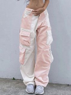 Patchwork Cargo Pants, Corduroy Cargo Pants, Jeans Outfit Summer, Vintage Preppy, Crop Top Dress, Cargo Style, Corduroy Fabric, Pop Punk, Cargo Pants Women