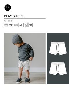 an image of a child's shorts pattern