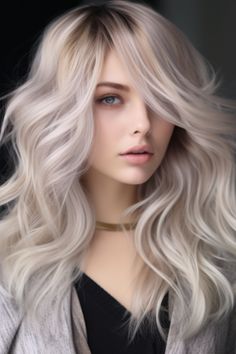 Delight in the creamy tones of a vanilla bean veil blend. This delicate blonde balayage, over a brunette base, creates a transition that perfectly complements your natural look. Click here to check out more balayage hair colors for fall to upgrade your look. Creamy Vanilla Blonde Hair, Vanilla Blonde Hair, Dream Hairstyles, Art Prompts