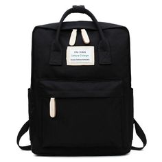 korean style waterproof laptop backpack Casual Portable Backpack For Outdoors, Casual Outdoor Backpack Portable, Casual Outdoor Portable Backpack, Casual Black Laptop Bag For Students, Casual Portable Laptop Bag For School, Black Laptop Bag With Zipper Closure For School, Black School Laptop Bag With Zipper Closure, Casual Waterproof Laptop Bag For Everyday, Black Casual Laptop Bag For School