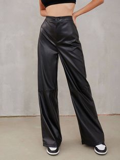 Elevate your style game with these Casual High-Waist PU Wide Leg Pants. Designed for both comfort and fashion, these pants are a must-have addition to your wardrobe.Crafted with a high-waisted silhouette, these pants provide a flattering fit while adding a touch of sophistication to your look. The wide leg design offers a chic and timeless appeal that can be dressed up or down for any occasion.Made from high-quality PU material, these pants are not only stylish but also durable. They have a soft and comfortable feel against your skin, making them suitable for all-day wear. Whether you pair them with a classic blouse, a casual tee, or a stylish sweater, these Casual High-Waist PU Wide Leg Pants are versatile enough to create various stylish ensembles. Size Chart : SIZE PANT LENGTH HIPS WAIS Classic Blouses, High Waist Wide Leg Pants, Leather Pants Women, Stylish Sweaters, Short Coat Jackets, Pantalon Large, Faux Leather Pants, Crop Top Blouse, Mongolia